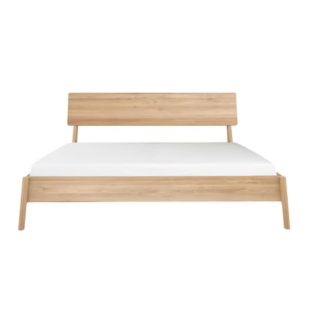 Lit double Air bois naturel / Pour matelas 180 x 200 cm - Chêne massif - Ethnicraft
