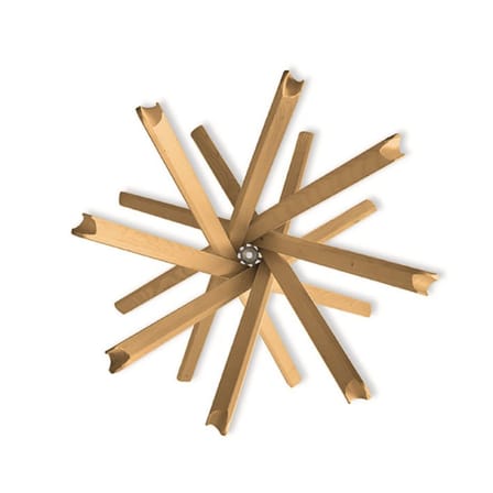 Portemanteau sur pied Sciangai bois naturel , 1973 / Pliant - Zanotta