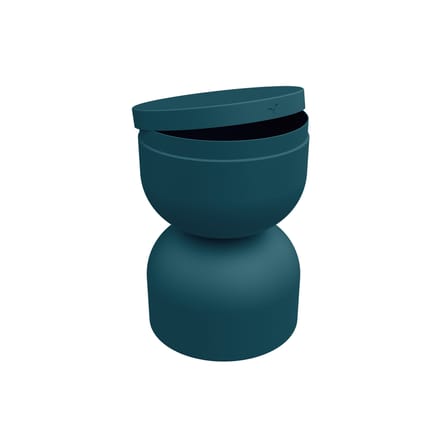 Sgabello Piapolo metallo blu / Vano contenitore - Fermob