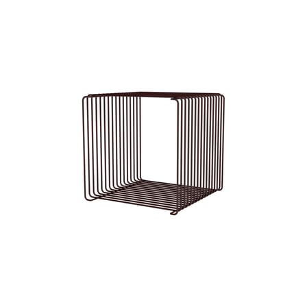 Panton Wire Single Cube Shelf metal red / 34.8 x H 34.8 x D 34.8 cm - Verner Panton, 1971 - MONTANA
