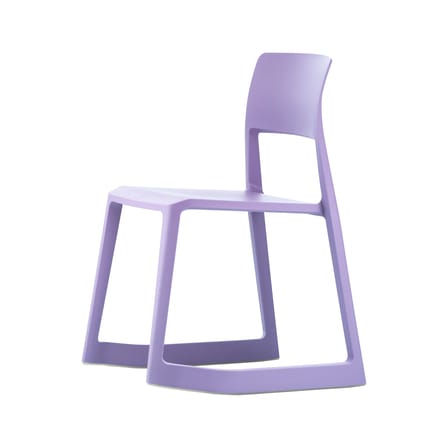 Tip Ton RE Stacking chair plastic material purple / Recycled - Tilting & ergonomic - Vitra