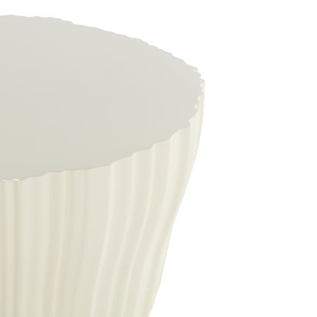 Table basse Corteza plastique blanc / 64 x 70 x H 36 cm - Recyclé - Kartell