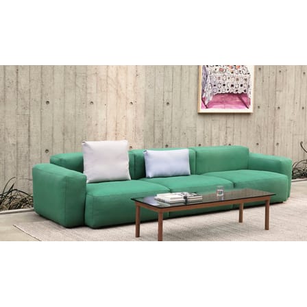 Table basse Kofi verre bois naturel / 140 x 50 cm - Hay