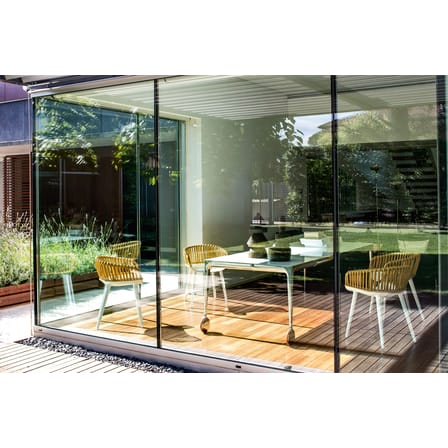 Table rectangulaire Big Will verre noir / 200 x 100 cm - Magis