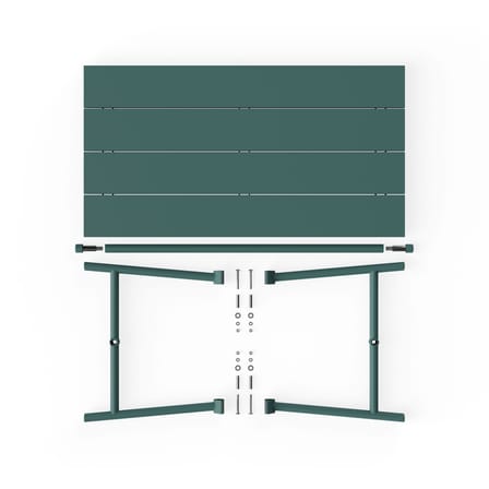 Table rectangulaire Fred's métal vert / 170 x 90 cm - 6 personnes - Fatboy