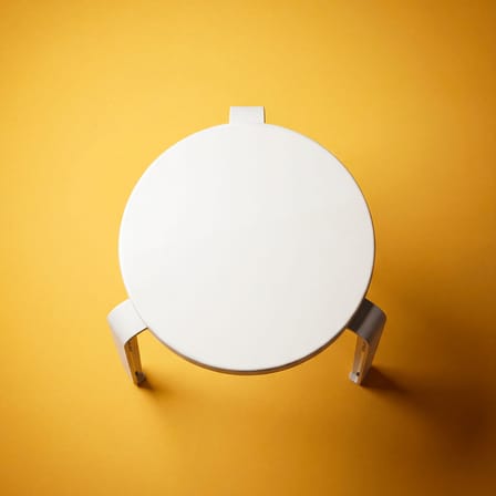 Tabouret empilable Lou Chroma bois blanc / Bois éco-certifié - TIPTOE