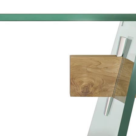 Tavolo rettangolare Compression vetro trasparente / Philippe Starck - 220 x 90 cm - Glas Italia