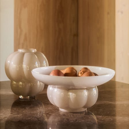 Schale Uva glas beige / Ø 33 cm - AYTM