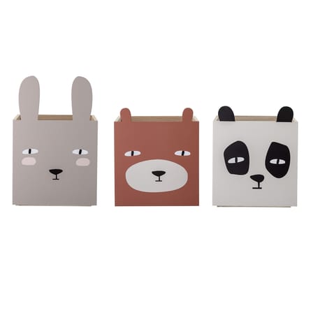 Bibliothèque Animaux bois multicolore / 3 tiroirs - L 107 x H 94 cm - Bloomingville