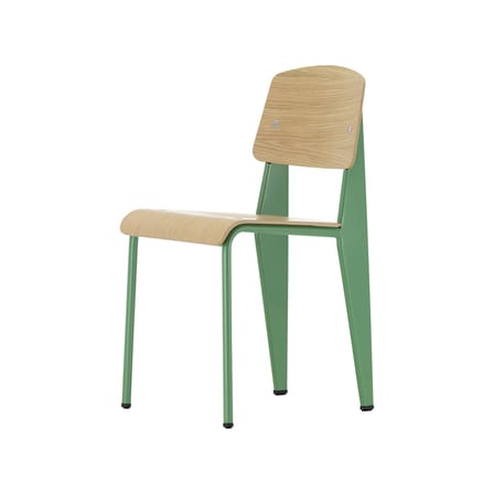 Chaise Standard vert bois naturel / Jean prouvé, 1934 - Vitra