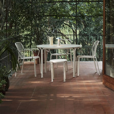 Chaise Thorvald SC94 métal blanc - &tradition