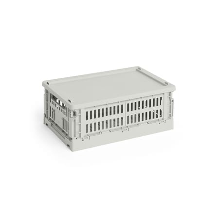 Couvercle  plastique gris / Pour panier Colour Crate Small 17,5 x 27 cm - Hay