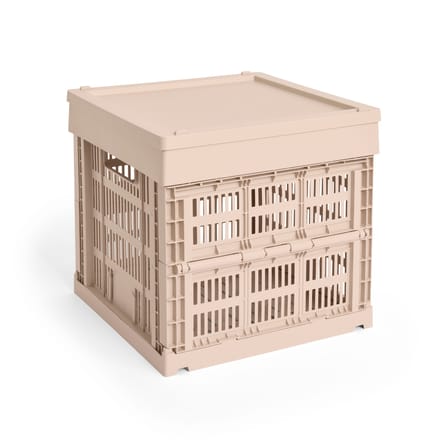 Couvercle  plastique rose / Pour panier Colour Crate Medium Square & Cube 30 x 30 cm - Hay