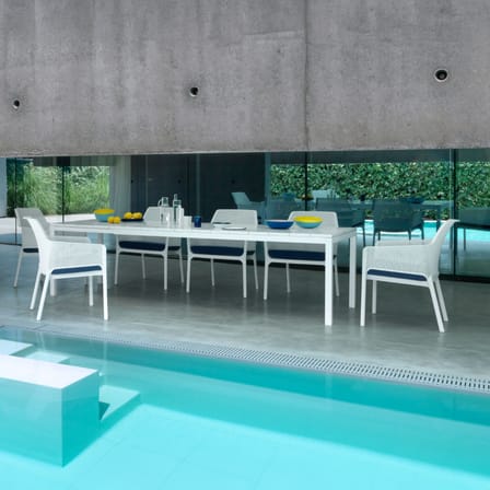 Fauteuil empilable Net Relax blanc - NARDI