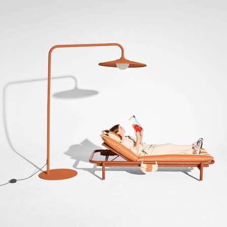 Lampadaire d'extérieur Archigrande métal orange / Surdimensionné - H 233 cm - Fatboy
