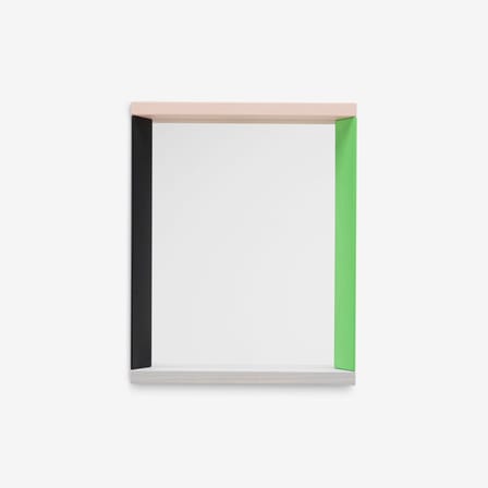 Miroir mural Colour Frame - Small bois vert / 38,5 x 48 cm - Vitra