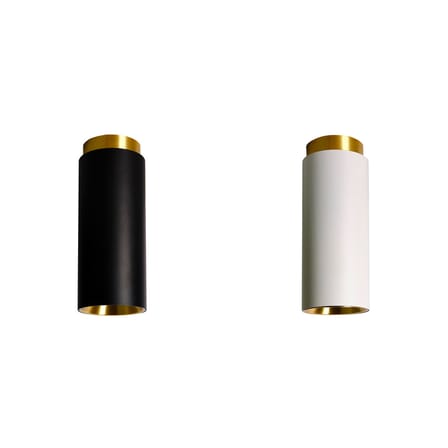 Pack promo  métal noir blanc / Set 2 plafonniers Tobo C65 - Ø 6,5 x H 16,5 cm - DCW éditions