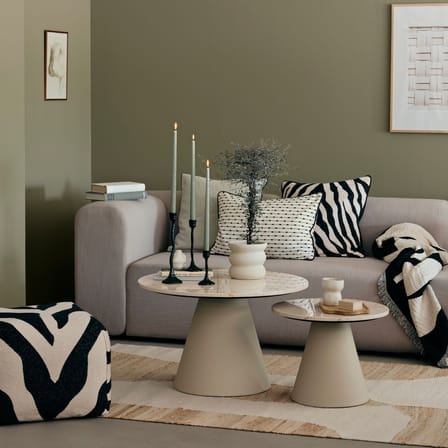 Plaid Herbert noir / 130 x 180 cm - BROSTE COPENHAGEN