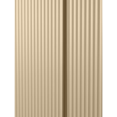 Rangement Sill bois beige / L 70 x H 110 cm - Rainuré - Ferm Living