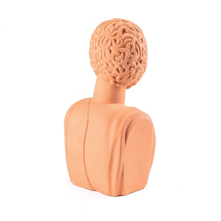 Sculpture Magna Graecia - Bust man céramique orange / H 45 cm - Terre cuite - Seletti