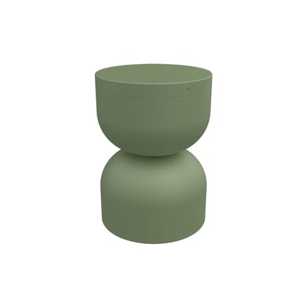 Sgabello Piapolo metallo verde / Vano contenitore - Fermob
