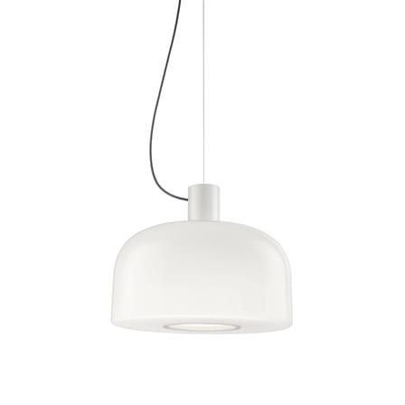 Suspension Bellhop Glass S2 verre blanc / Ø 45 x H 25,2 cm - Flos