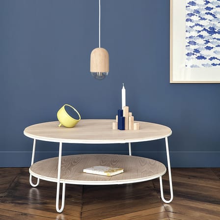 Suspension Luce Medium bois naturel / Ø 10 x H 18 cm - Hartô