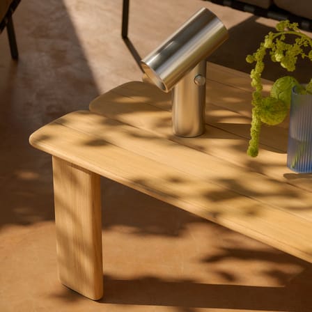 Table basse Assemble bois naturel / 135 x 55 cm - Muuto