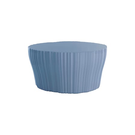 Table basse Corteza plastique bleu / 64 x 70 x H 36 cm - Recyclé - Kartell
