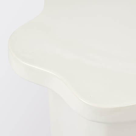 Table d'appoint Sonja céramique blanc / 42,5 x 46,5 x H 36 cm - BROSTE COPENHAGEN