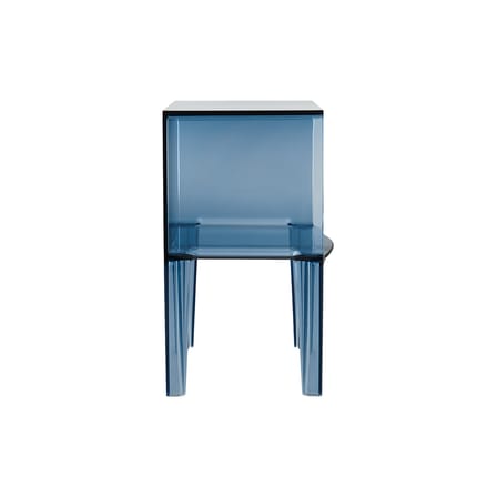 Table de chevet Small Ghost Buster plastique bleu / L 40 x H 57 cm - Philippe Starck 2010 - Kartell