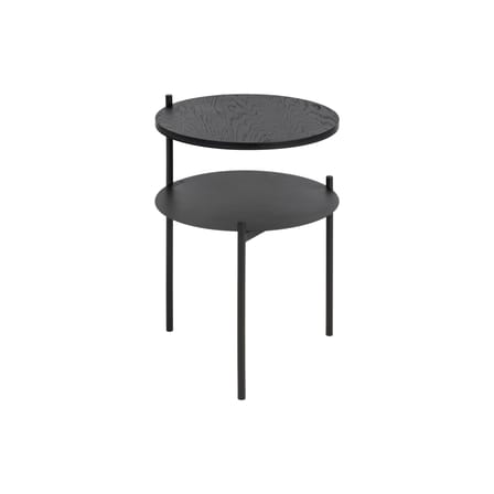 Table de chevet Tu bois noir / Ø 40 x H 52,5 cm - NOO.MA