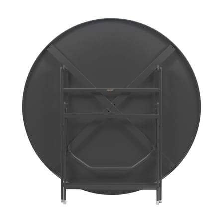 Table pliante Caractère métal noir / Ø 128 cm / 7 personnes - Fermob