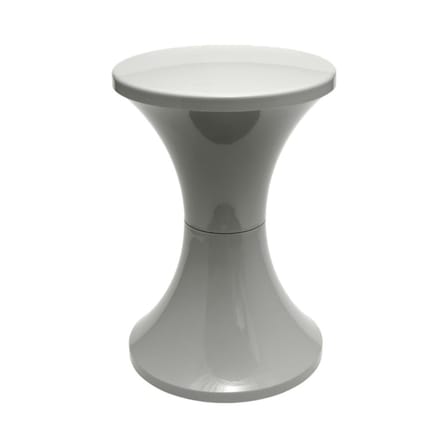Tabouret Tam Tam Pop plastique gris / Réédition 1968 - Stamp Edition