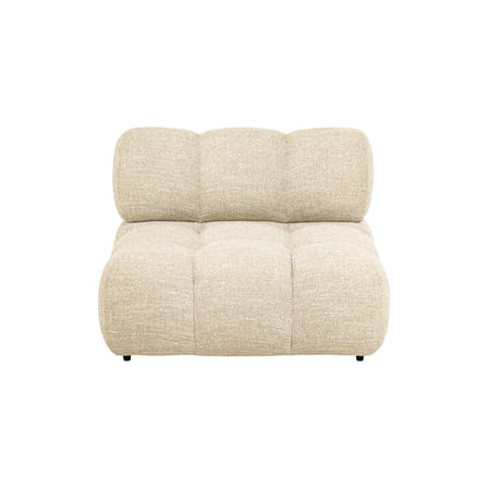 Gepolsterter Sessel Waffle textil beige / Sofa modulierbar - NV GALLERY