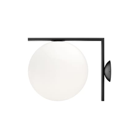 Applique IC W2 métal verre blanc noir / Ø 30 cm - Michael Anastassiades, 2014 - Flos