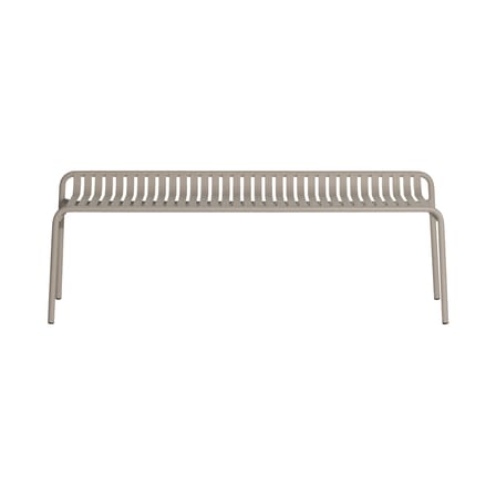 Banc Week-end métal beige / Aluminium - L 156 cm - Petite Friture