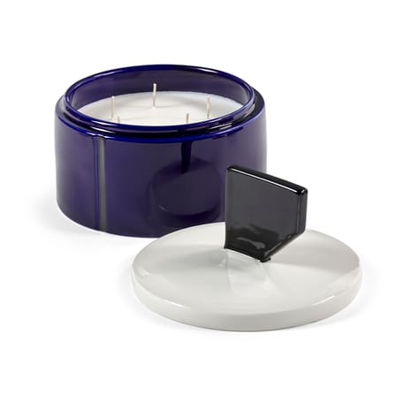 Bougie parfumée Candela 01 Large céramique bleu / Ø 17 x H 16 cm - Serax