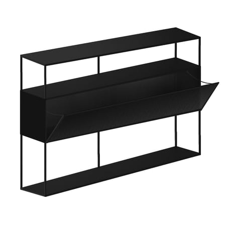Buffet Tristano métal noir / Avec éclairage LED - L 150 x H 103 cm - Zeus