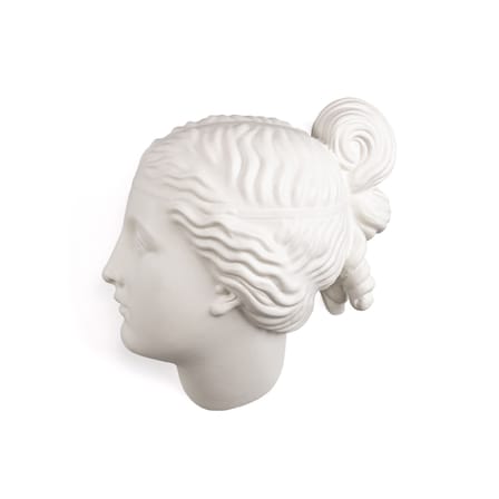 Dekoration Memorabilia Mvsevm keramik weiß / Frauenkopf - H 37 cm - Seletti