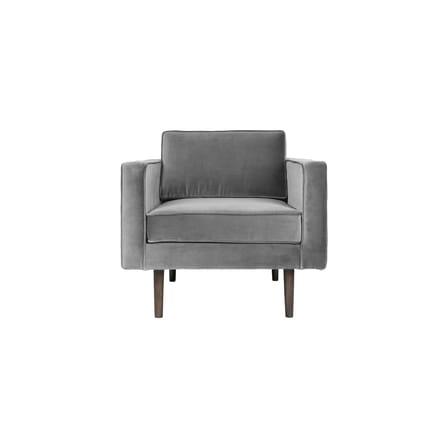 Fauteuil rembourré Wind tissu gris / Velours - BROSTE COPENHAGEN