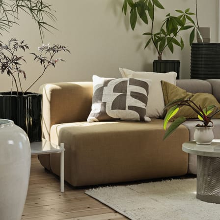 Housse de coussin Mundo tissu marron / 50 x 50 cm - BROSTE COPENHAGEN