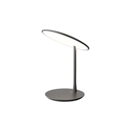 Lampe de table Disc LED métal noir / Orientable - NINE