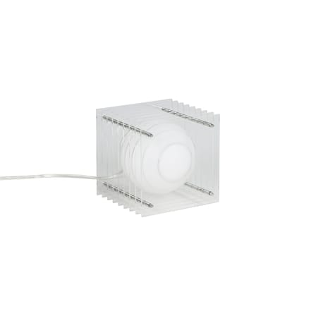 Lampe de table Lop Small Square plastique transparent / Lauréat Archiproducts Design Award - BANG
