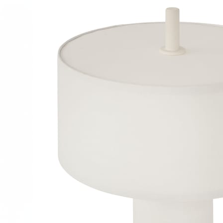 Lampe sans fil rechargeable Margin LED tissu blanc / H 32,5 cm - NEW WORKS