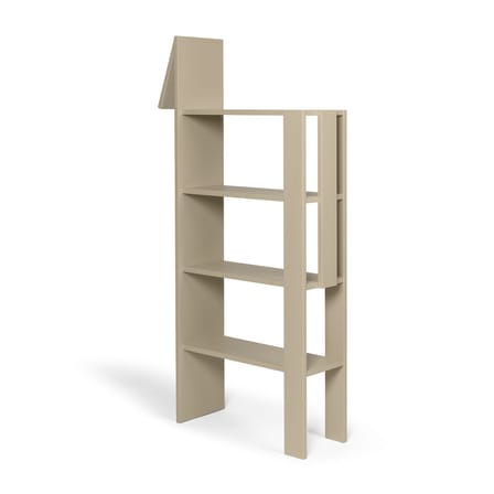 Libreria per bambini Giraffe legno beige / L 69 x P 24 x H 140 cm - Ferm Living