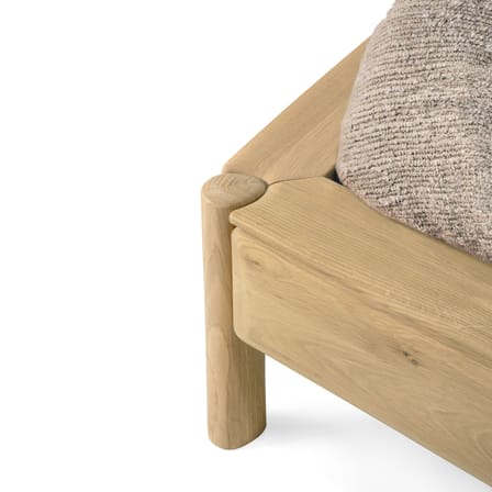 Lit double PI / Tête de lit tapissée - Pour matelas 180 x 200 cm - Ethnicraft