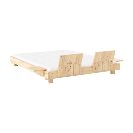 Lit double Social / Pour matelas 160 x 200 cm - Dossiers & chevets intégrés - KARUP DESIGN