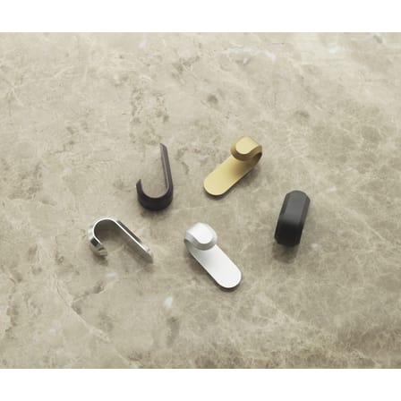Set de 2 patère Curve Mini métal / H 5,8 cm - Normann Copenhagen