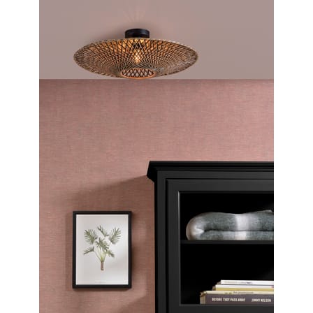 Plafonnier Bali Medium bois naturel / Bambou - Ø 60 cm - GOOD&MOJO
